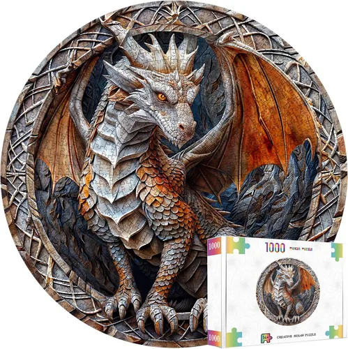 Miniatura 9 de masseruon Rompecabezas para adultos de 1000 piezas, rompecabezas de gato, 26.6 x 26.6 pulgadas, rompecabezas redondos con acabado mate HD