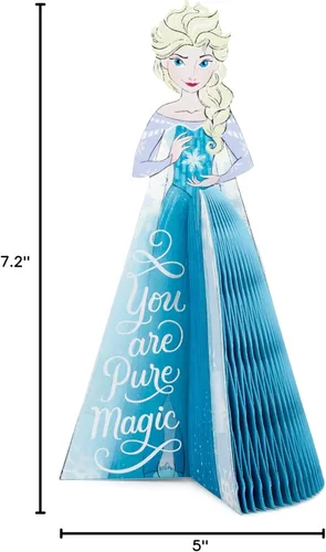 Miniatura 9 de Hallmark Paper Wonder Frozen - Tarjeta de cumpleaños emergente de Princesa Disney (Elsa Panal de Miel) para cumpleaños, aliento, todas las ocasiones