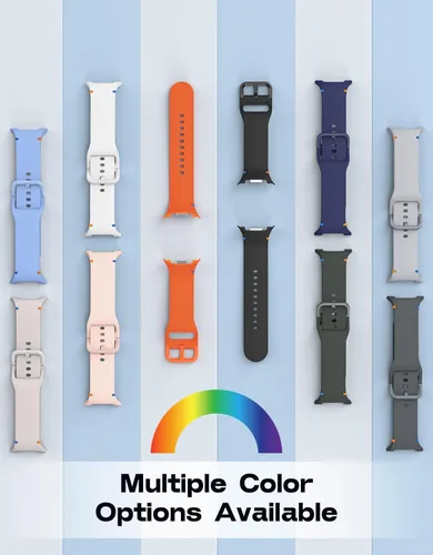 Miniatura 6 de Correa deportiva para Samsung Galaxy Watch 8 Band 1.575 in 1.732 in/Galaxy Watch 8 Classic 1.811 in, correa de repuesto de silicona suave
