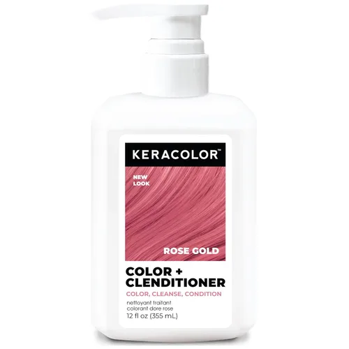 Keracolor Color + Clenditioner 3-in-1 Color-Depositing Conditioner, Gently Cleanses & Conditions, Semi-Permanent Hair Color, 23 Shades, 12 Fl Oz Oro