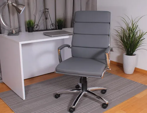 Miniatura 2 de Boss Office Products CaressoftPlus - Silla ejecutiva, color gris