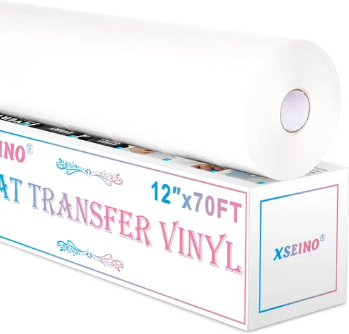 Miniatura 8 de XSEINO Vinilo de transferencia de calor HTV para camisetas de 12 x 10 pulgadas, paquete de 13 vinilos perfectos para planchar para Cricut