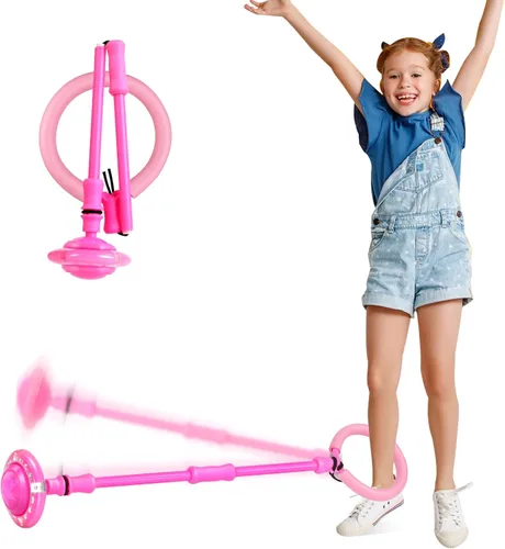 Miniatura 7 de Skip Ball - Rueda de Flash Plegable Colorida Juego Interior y Exterior Juguetes de Fitness para Niños, Juguetes Geniales para Niños Regalos de Morado