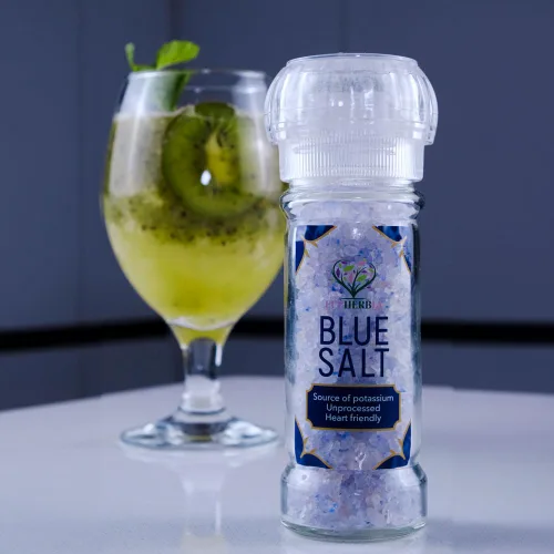 Miniatura 7 de EUPHERBIA Sal azul, gruesa, sal mineral rara, alto potasio, baja en sodio, natural, sin procesar, cosechada a mano, certificado Kosher