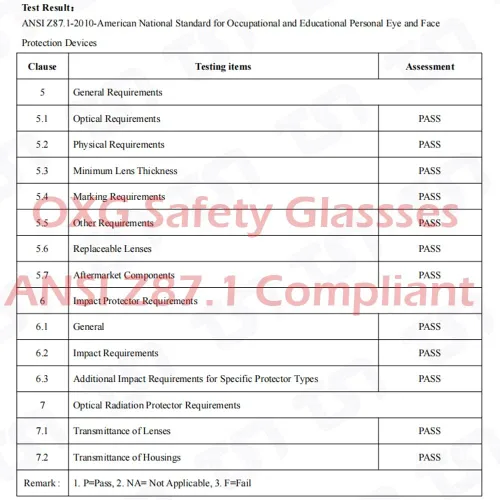 Miniatura 6 de OXG Anteojos de seguridad antivaho sobre anteojos, ANSI Z87.1, gafas de seguridad para hombres y mujeres