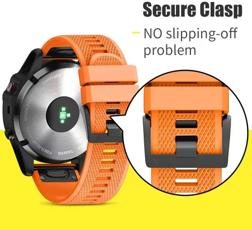 Miniatura 4 de ANCOOL Correa de reloj para Fenix 7X/Fenix 6X/Fenix 5X/Fenix 8 de 2.008 in, bandas de ajuste rápido de 1.024 in compatibles con Fenix 6X Pro/7X