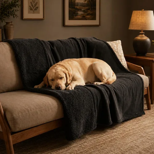 Miniatura 33 de Kritter Planet - Manta impermeable para perros, reversible, a prueba de agua, para sofá, cama y coche, fundas lavables para sofá para perros