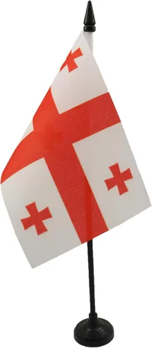 Miniatura 68 de United Kingdon Coat of arms Table Flag 5'' x 8'' - UK - British - England Desk Flag 21 x 14 cm - Black plastic stick and base - AZ FLAG Escudo