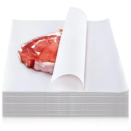 Miniatura 9 de Papel de carnicero blanco para sublimación, hojas de papel de carnicero desechables, hojas cuadradas para carne precortadas, sin cera para prensa