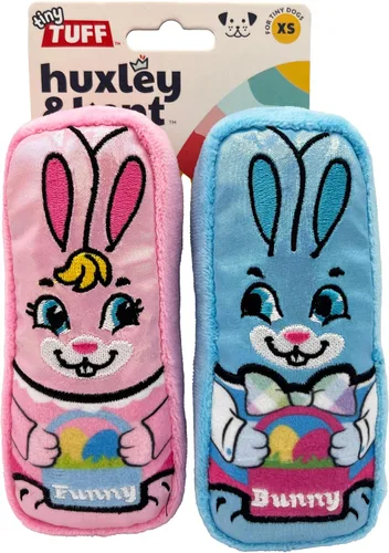 Miniatura 45 de Huxley & Kent Juguete divertido para perros con chirriador, juguetes chirriantes de felpa para perros pequeños, animal de peluche pequeño y duradero