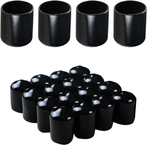 Cubierta de tapa de extremo redondo de goma de 3/4 pulgadas (0.748 in), protectores de rosca de PVC flexible de tubería de tubería protectora de