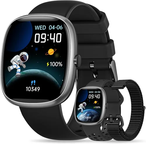 Miniatura 9 de Reloj Inteligente para Niñas Regalo: No Necesita APP Ni Teléfono, Reloj con Monitor de Frecuencia Cardíaca y Sueño, Podómetro, Reproductor de Azul