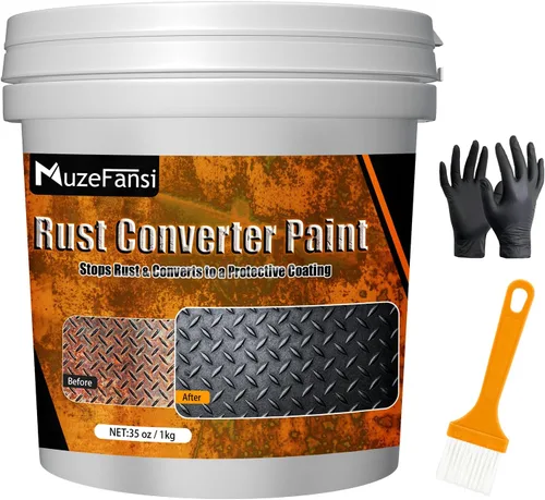 Pintura para Metal, Convertidor de Óxido y Imprimación de Metal 34.8 oz – Recubrimiento Anti-Óxido, Pintura Antioxidante Encapsuladora para Máximo