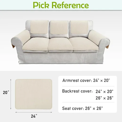 Miniatura 6 de Fundas para brazos de sofá, fundas para brazos de sofá, funda impermeable para reposabrazos de sofá, sillón, sofá de dos plazas, funda