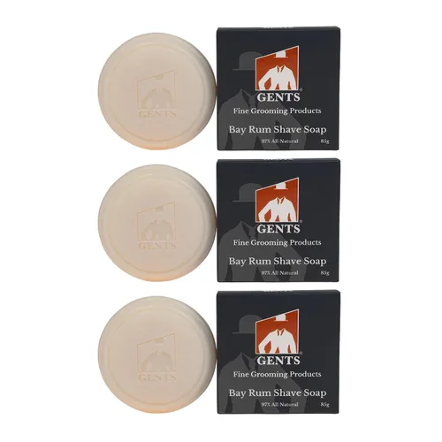 Miniatura 17 de G.B.S Jabón de afeitar para hombre 97% natural enriquecido con manteca de karité y glicerina, crea una rica forma de espuma, 3 onzas cada paquete