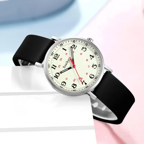 Miniatura 5 de Szaikyri Relojes de enfermera para mujeres, profesionales médicos, estudiantes con esfera de hora militar luminosa y fácil de leer, reloj deportivo