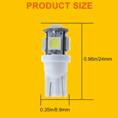 Miniatura 3 de 30 piezas de bombillas LED súper brillantes 194 azul+blanco+rojo T10 LED en cuña 5SMD 5050 Chips bombilla LED 168 para W5W 2825 158 501 luces