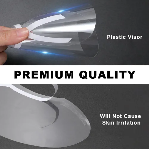 Miniatura 4 de 30 unidades de protectores faciales y oculares para ducha, viseras transparentes protectoras de maquillaje, protector de cejas para ducha