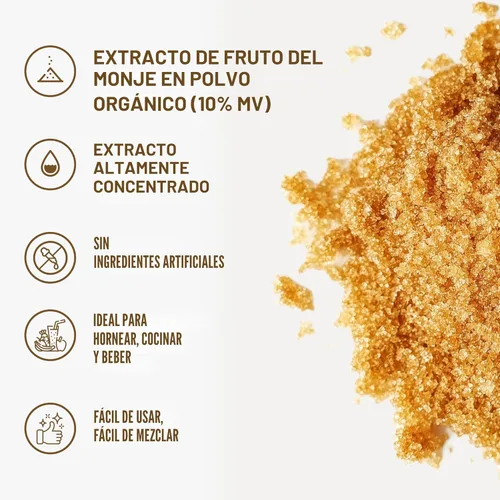 Miniatura 3 de NatriSweet - Extracto orgánico de fruta de monje, 3.5 onzas, reduce calorías, ayuda a reducir el azúcar en sangre para diabéticos, edulcorante