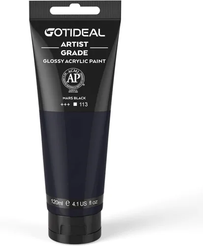 Miniatura 15 de GOTIDEAL - Pintura acrílica sienna tostado, tubos de 4.1 oz, no tóxicas, duradera, para pintor adulto o niño y para lienzo, madera, arcilla, tela