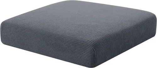 Miniatura 110 de Hokway Fundas de cojín elásticas para sofá Fundas de cojín para sofá Fundas de cojín de asiento de sofá Funda protectora de cojín(Chocolate, Mediano)