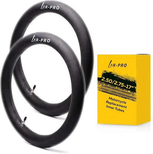 Paquete de 2 tubos interiores de motocicleta de 2.50/2.75-17 pulgadas (70/100-17), compatibles con Honda, Coolster, TaoTao, 110cc, 125cc y 140cc,