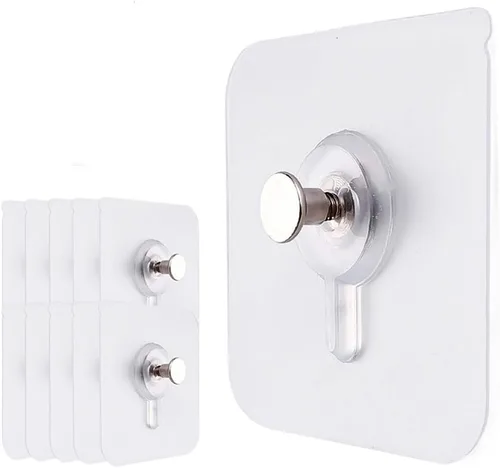 Miniatura 2 de Ganchos colgantes Gancho Adhesivo De Pared Sin Costuras, Marco De Fotos Adhesivo Para Colgador, Reloj Colgante Sin Agujero De Perforación, Estante