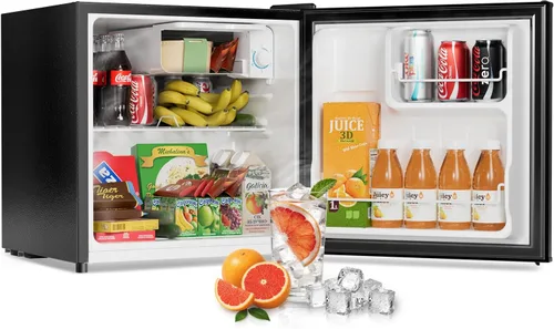 Miniatura 12 de Mini refrigerador de 3.2 pies cúbicos con congelador, ahorro energético, congelador vertical de doble puerta para dormitorio, oficina y dormitorio