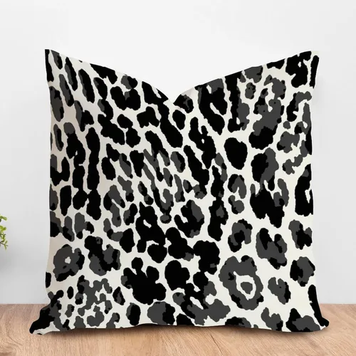 Miniatura 66 de ArogGeld Funda de almohada para sofá, guepardo y leopardo, estampado de leopardo, funda de cojín decorativa de granja para sala de estar