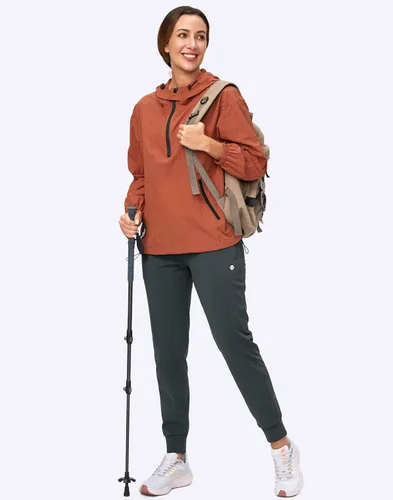Miniatura 46 de G Gradual Pantalones deportivos con forro polar para mujer, de cintura alta, resistentes al agua, térmicos, para invierno, correr, senderismo