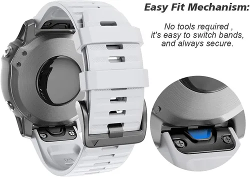 Miniatura 4 de NotoCity Compatible con Fenix 6X Watch Band para Fenix 6X Pro/Fenix 5X/Fenix 5X Plus/Fenix 7X/Fenix 3/HR/Tactix/Descent MK1/D2 Delta PX/D2 Charlie