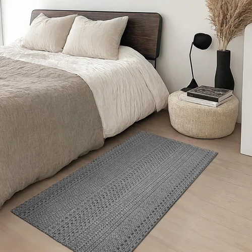 Miniatura 13 de MatEssenz Alfombrillas de cocina de 20 x 30 pulgadas para piso, alfombras de cocina tejidas, lavables a máquina, estilo bohemio, antideslizantes
