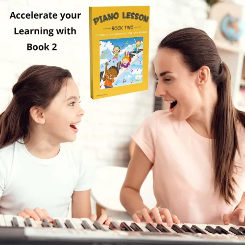 Miniatura 2 de QMG Piano Lessons Book 2: A Complete guide for Kids and Beginners; Color Coded Staff Notes; Designed and Printed in USA