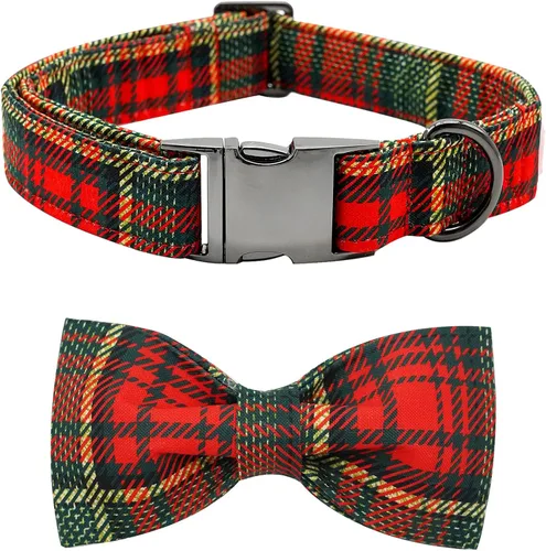 Miniatura 20 de Collar para perros - Rugby con flores Collar para mascotas con lazos para perros Corbatin para mascotas Collar para perros ajustable Collar