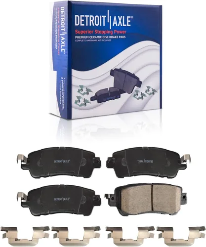 Miniatura 20 de Detroit Axle - Kit de freno trasero para Ford Fusion Lincoln MKZ Zephyr Mazda 6 Mercury Milan, repuesto de pastillas de freno de cerámica