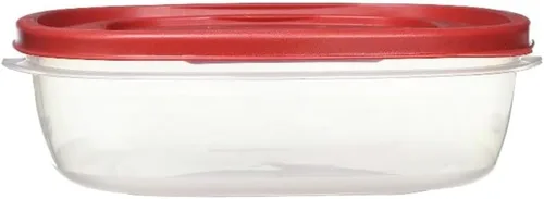 Miniatura 4 de Paquete de contenedores de almacenamiento de alimentos de 1.25 tazas, juego de 9 piezas, tapas azules fáciles de encontrar, 4 recipientes, 4 tapas