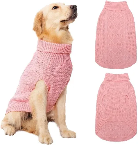 Miniatura 21 de Mihachi Suéteres para Perros Pequeños y Medianos Niña o Niño, Camisa Cálida y Suave para Perros, Abrigo para Perros para Clima Frío con Cuello