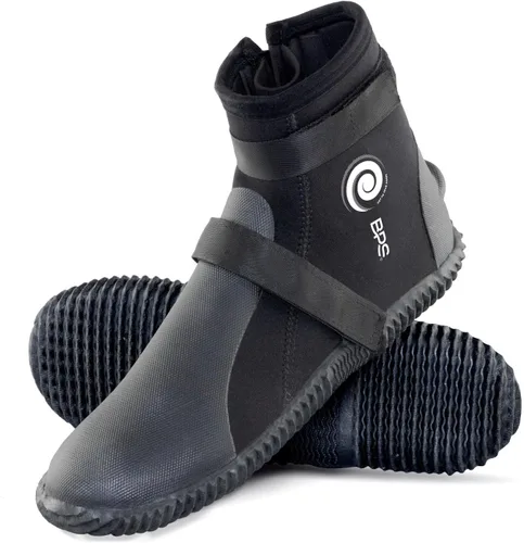 Miniatura 7 de BPS Botas de Buceo con Suela de Goma Antideslizante para Deportes Acuáticos 3mm 5mm 7mm Botas de Neopreno para Buceo, Esnórquel, Surf, Rafting