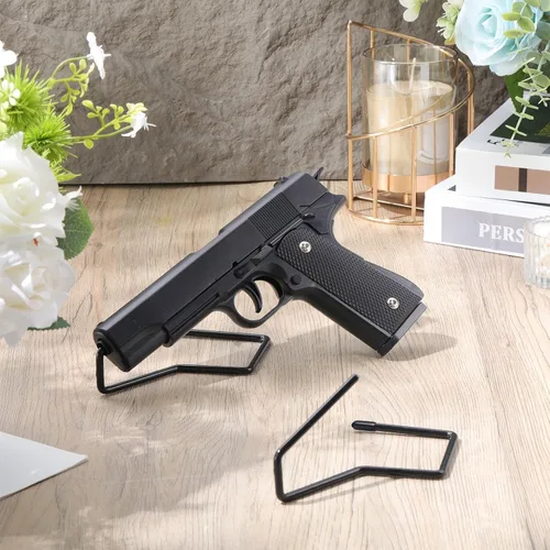 Miniatura 5 de Yaocom 10 piezas de soporte de exhibición de pistola para pistolas de interior para pistolas para pistolas para cajas fuertes, armarios y veteranos