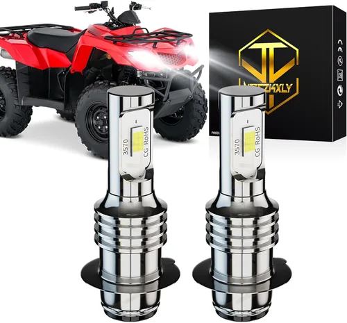 Bombillas P15D H6 H6M para faros delanteros, compatibles con bombillas Polaris Outlaw 90 50 Sportsman 90 110 2007-2019 0453570, 6000 K, blanco, 300%