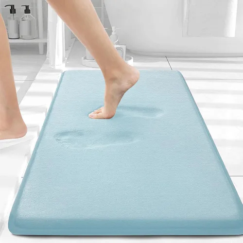 Miniatura 112 de Smiry Tapetes de Baño de Espuma Viscoelástica 36 x 24 pulgadas, Tapetes de Baño Extra Suaves y Absorbentes, Alfombra Antideslizante Lavable