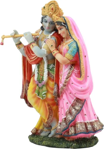 Miniatura 3 de Ebros Gift Estatua védica hindú de Radha y Krishna de la Ilustración oriental de 8 pulgadas de alto Avatar de Vishnu y Shakti Dioses Amor Divino