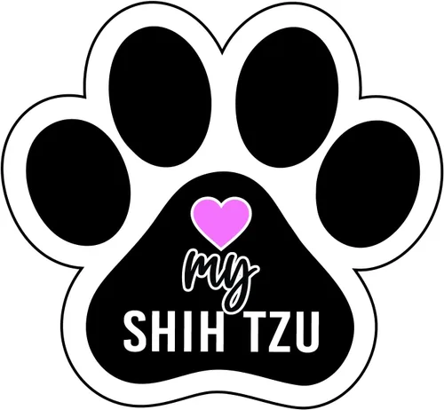Miniatura 17 de Love My Dog Bleed Paw Print Dog - Imán para nevera y taquilla (imán de huella de perro) (Pitbull)