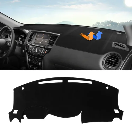 Miniatura 10 de Autorder - Tapete para salpicadero para 2007-2013 Chevy Chevrolet Silverado/GMC Sierra con dos guanteras, accesorios, cubierta de salpicadero