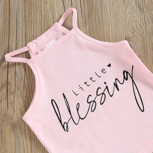 Miniatura 96 de Mandizy Conjunto de ropa de otoño para bebé niña pequeña, sudadera de manga larga con estampado de letras bendecidas, pantalones de camuflaje