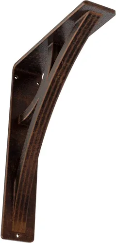 Miniatura 28 de Ekena Millwork BKTM02X10X12TGLABS Soporte de metal, 2 pulgadas de ancho x 10 pulgadas de profundidad x 12 pulgadas de alto, latón envejecido