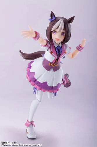 Miniatura 9 de BANDAI SPIRITS S.H. Figuarts Uma Musume Pretty Derby Special Week, aprox. 5.1 pulgadas (5.118 in), PVC y ABS, figura de acción prepintada
