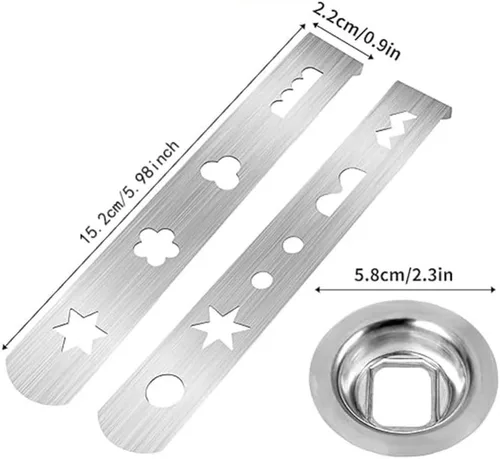 Miniatura 2 de Accesorio de prensa de pastelería para hacer galletas, accesorio para picadora de carne de acero inoxidable, cortadores de masa para hornear