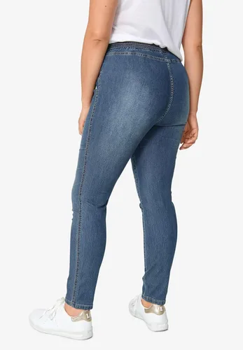 Miniatura 3 de Ellos - Leggings de mezclilla con cintura elástica para mujer