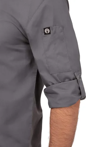 Miniatura 3 de Chef Works Abrigo de chef Lansing para hombre